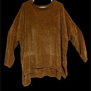 Large comfortable bronze sweater